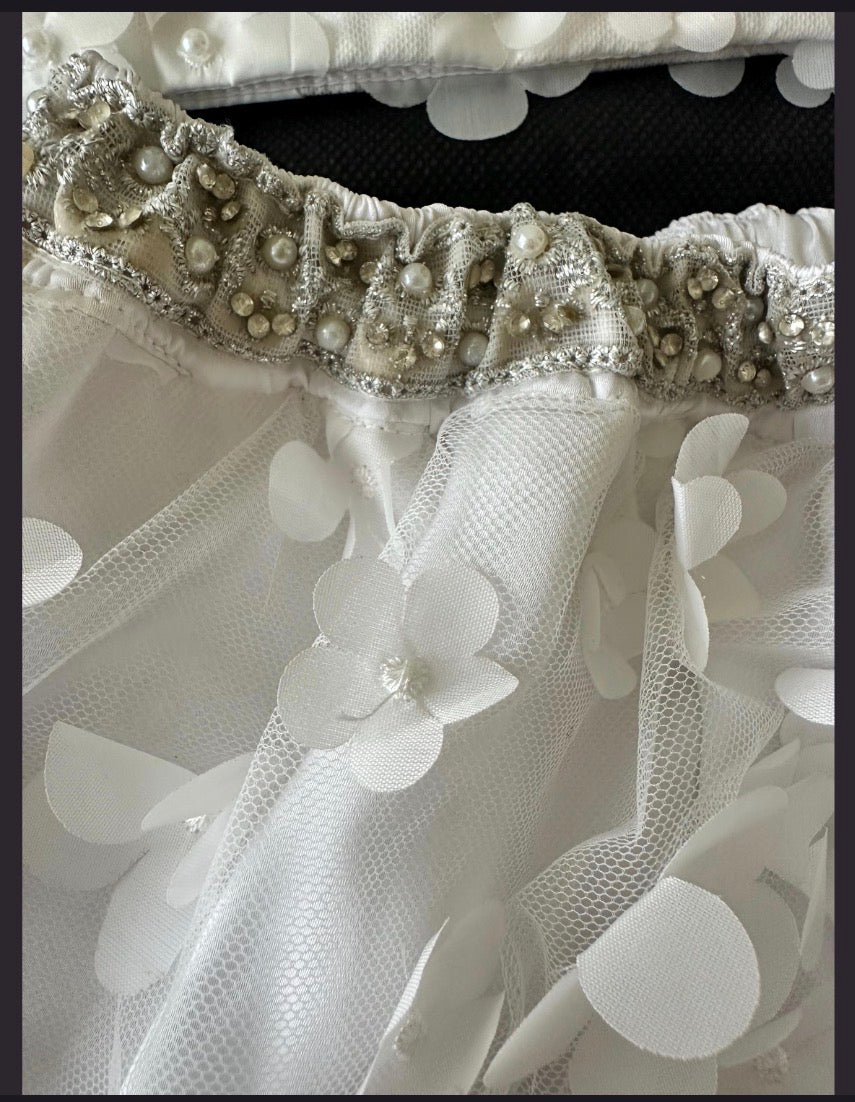 3D Flower Lehenga Choli Flower Girl Outfit
