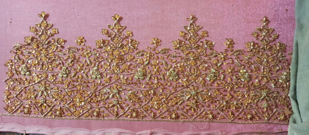Mommy & Me Pink Embroidered Pant Kameez Set with Mirror Work Dupatta