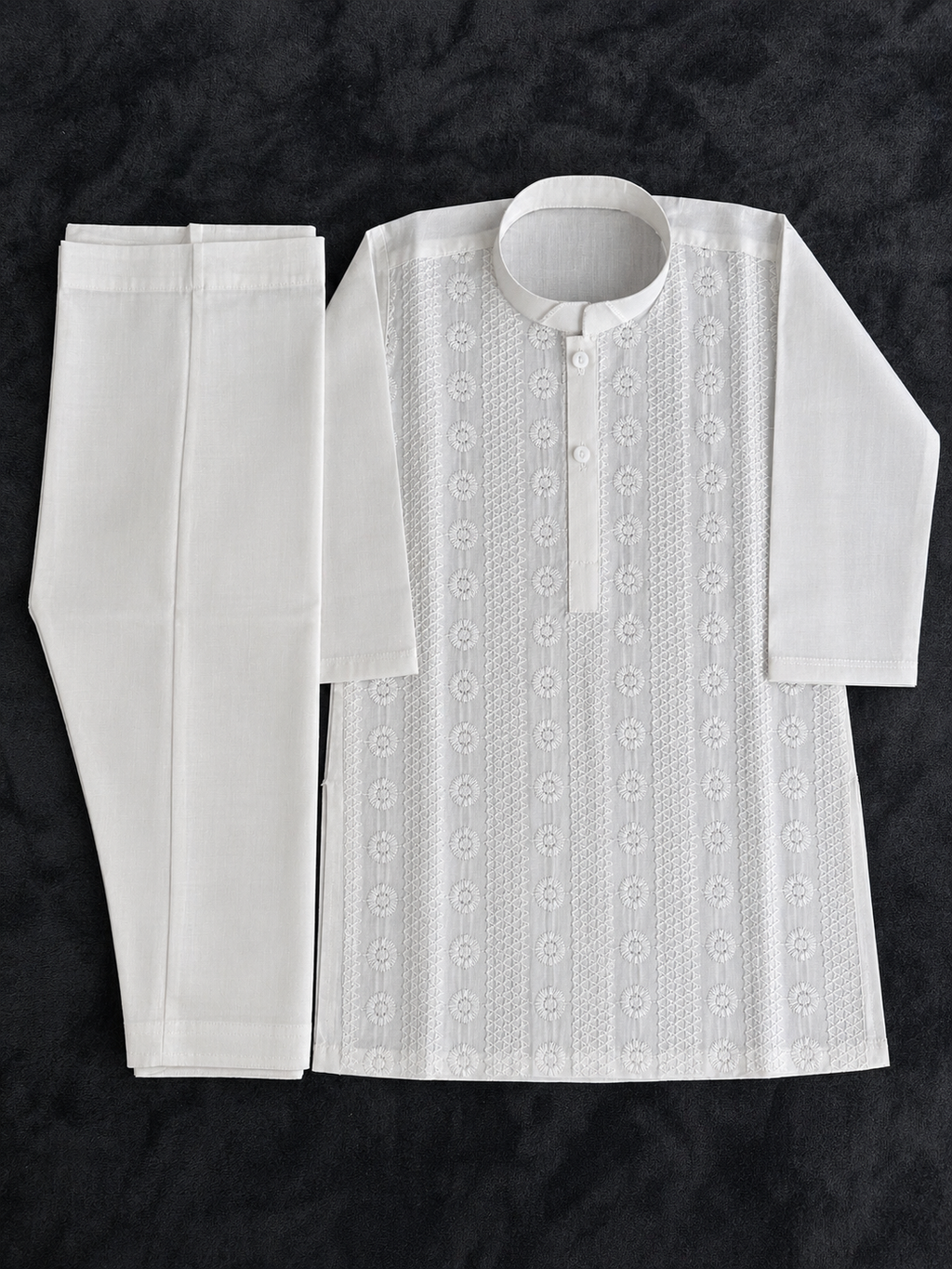 White Boys Kurta Set – Ready to Ship (USA)
