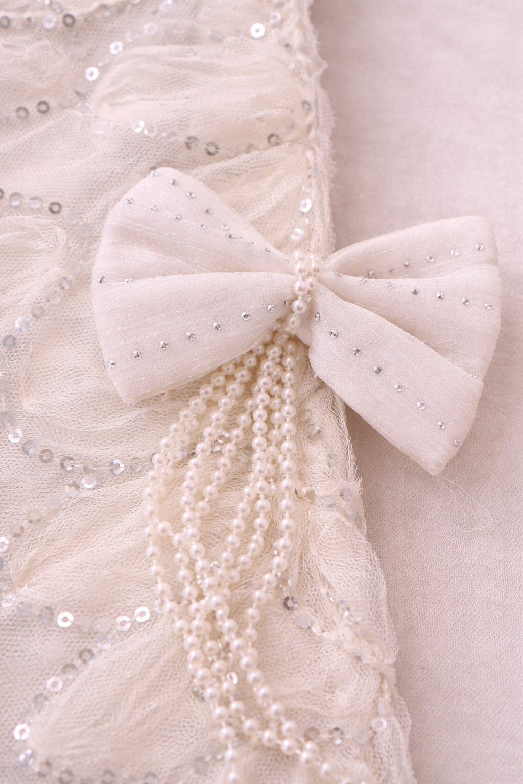 Girls Ivory Embroidered Kurta Set with Dupatta