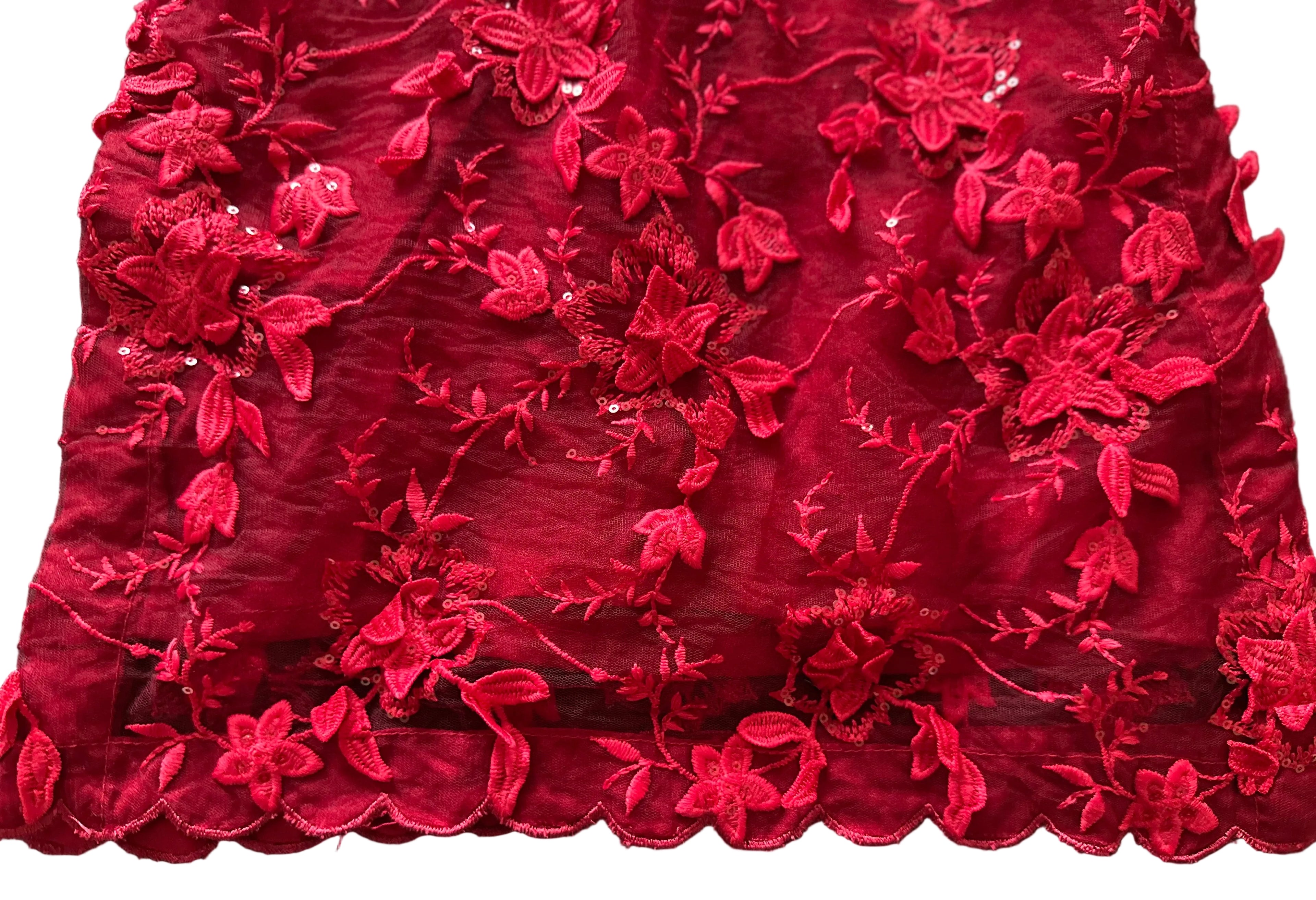 Ready to Ship Red Girls Pakistani Outfit | Embroidered Kurta Pajama Set