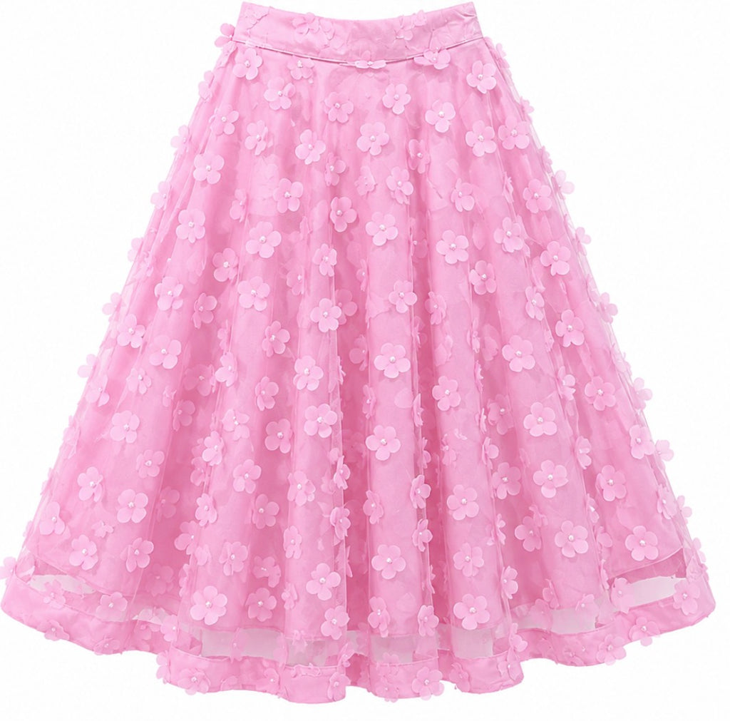 3D Flower Lehenga Choli Flower Girl Outfit