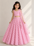 3D Flower Lehenga Choli Flower Girl Outfit