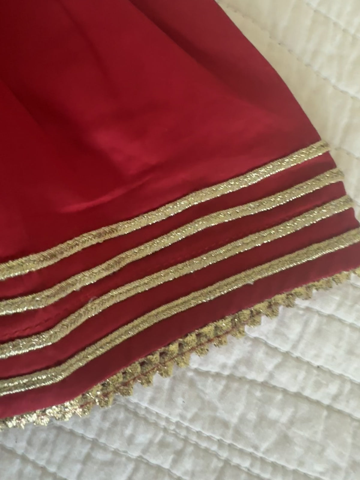 Girls’ Pakistani Cotton Gharara Set with Gota Work | Custom Colors